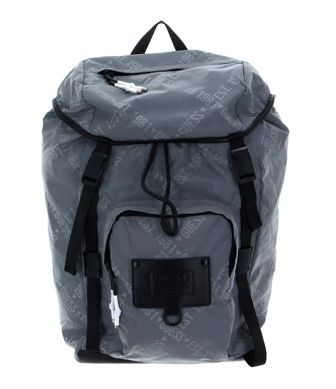 Guess Men's CERTOSA Backpack File, Grey, 28,6x17,6x41,8 cm - Image 1