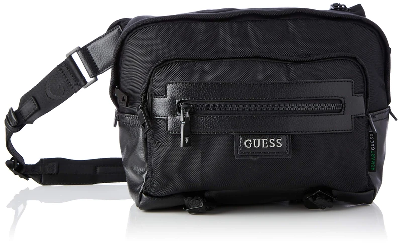 Guess Massa Camera Bag, Bags Briefcase Man, Black, One Size