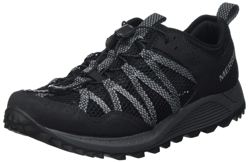 Merrell Men's Wildwood AEROSPORT Walking Shoe, Black, 9 UK