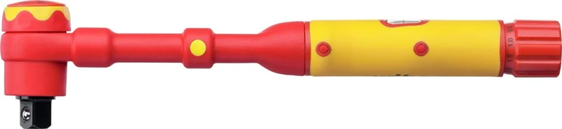 Wiha 246 3/8" Drive Torque Wrench 5-25 Nm, Yellow/Red, (WIH-44163)
