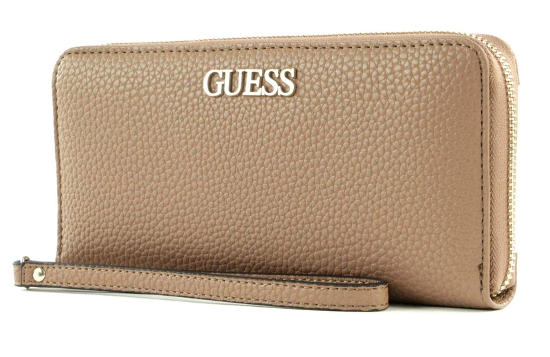 Guess Alby SLG Large Zip Around, Women's Travel Accessories-Wallets Grey Size: One Size