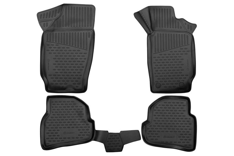 Element Tailored Custom Fit 3D Rubber Floor Mats for VOLKSWAGEN Polo, 2014-2017