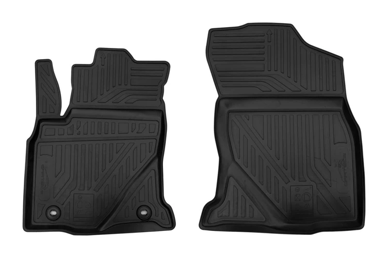Element RHD Tailored Custom Fit 3D Rubber Floor Mats for NISSAN NAVARA NP300, 2016->, MT & AT, pick-up