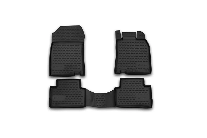 Element Tailored Custom Fit 3D Rubber Floor Mats for NISSAN Qashqai, 2014-, Black
