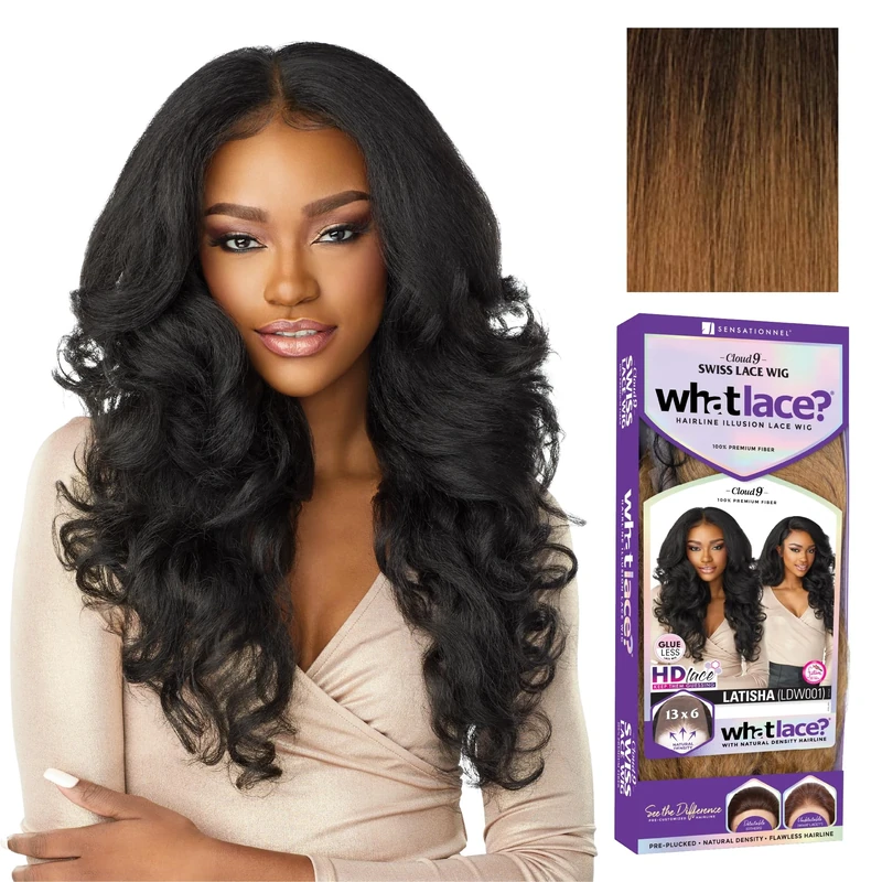 Sensationnel HD Lace Front Wig Cloud 9 What Lace Swiss Lace 13X6 Latisha (T1B/30)