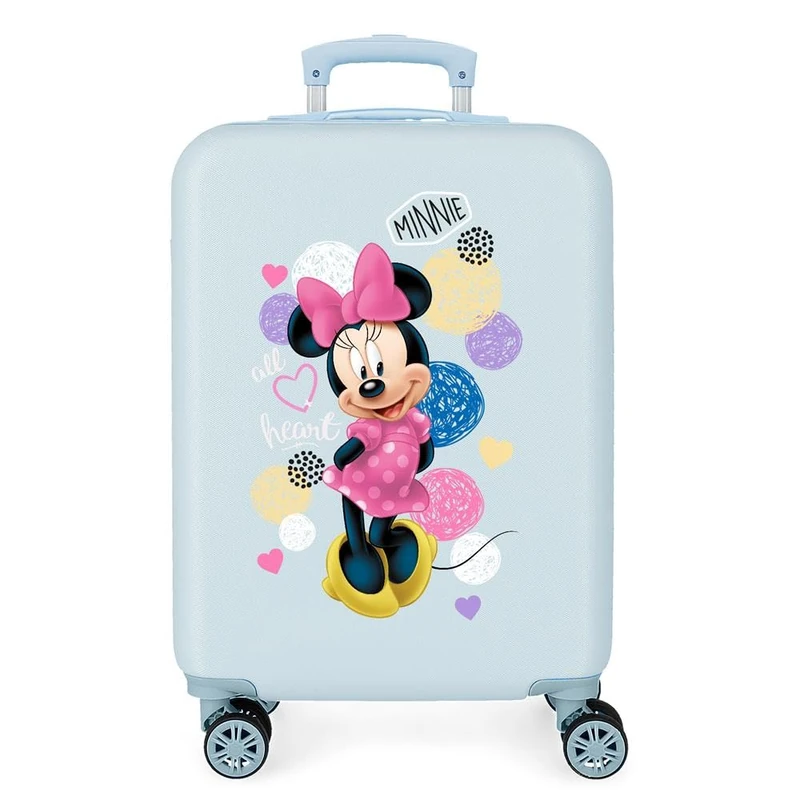 Disney Love Minnie Pink Cabin Suitcase 37x55x20 cm Rigid ABS Combination lock 32 Litre 2.5 Kg 4 Double Wheels Hand Luggage