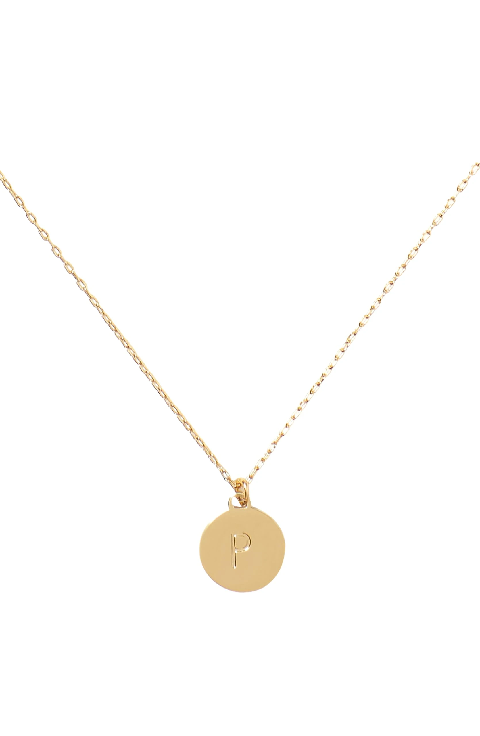 Kate Spade New York P Mini Pendant, Gold