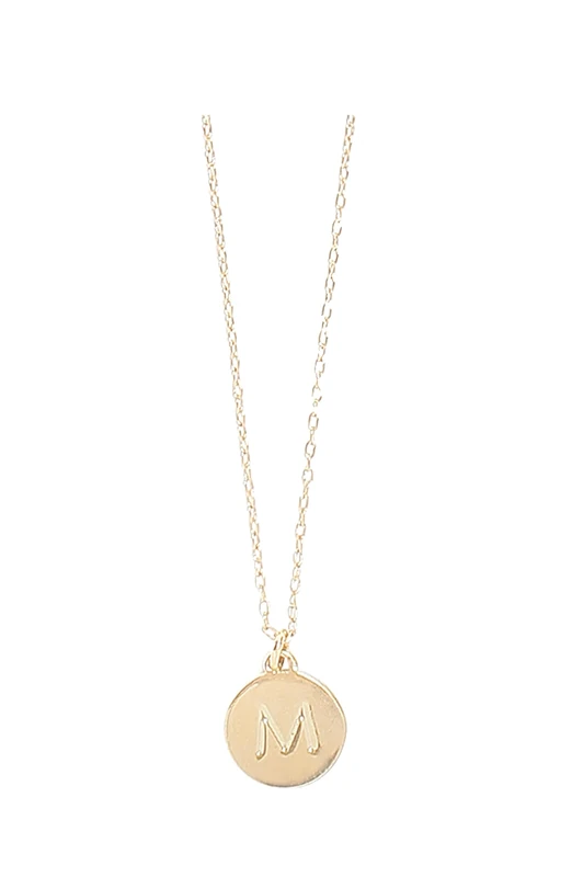 Kate Spade New York M Mini Pendant, Gold