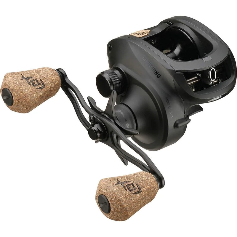 13 FISHING - Concept A23 - Low-Profile Baitcast Fishing Reel - 8.1:1 Gear Ratio - Right Hand Retrieve (300 size) (Fresh+Salt) - CA3-8.1-RH Black