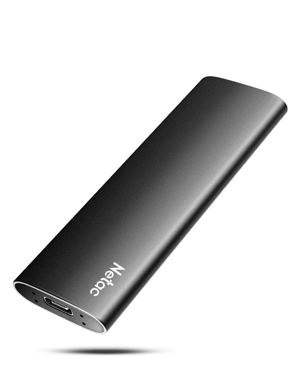 Netac Portable SSD 2TB External Solid State Drive 2TB, USB 3.2 Gen 2, 10Gbps, Type-C, R/W up to 500/450 MB/s, Situable for PC, Xbox
