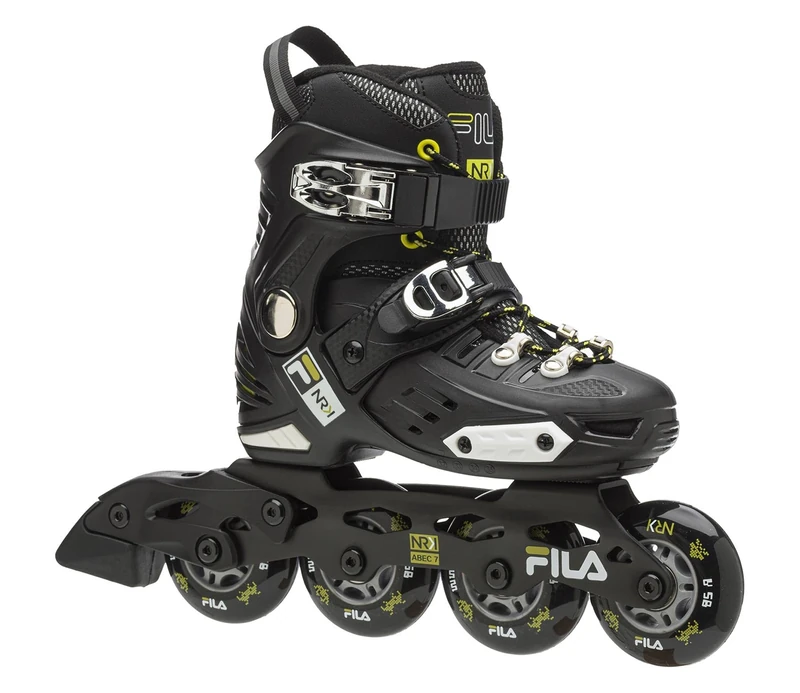 FILA SKATES 010620130 NRK JUNIOR Inline skate Kid BLACK/LIME Size EU M 32-35