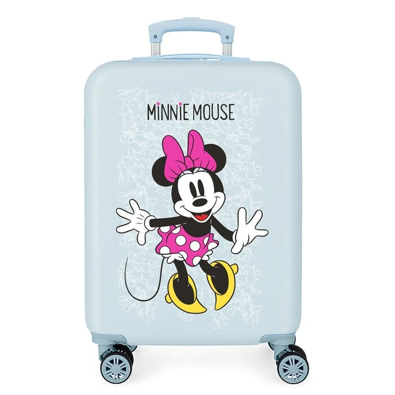 Disney Minnie Enjoy the Day Blue Cabin Suitcase 40x55x20 cm Rigid ABS Combination lock 34 Litre 2.8 Kg 4 Double Wheels Hand Luggage