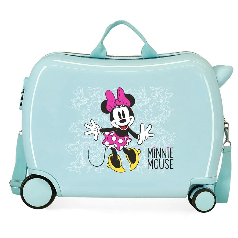 Disney Minnie Enjoy the Day Green Kids Rolling Suitcase 50x38x20 cm Rigid ABS Combination lock 34 Litre 2.1 Kg 4 Wheels Hand Luggage