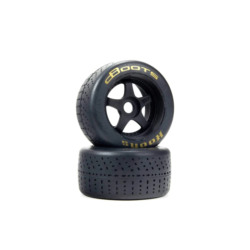 ARRMA Z-ARA550085 DBoots Hoons 53/107 2.9 Gold Belted 5-Spoke Truck Wheels (2 Pieces) - Image 1