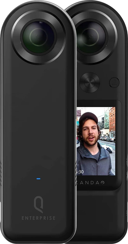 KanDao 8K Enteprise Live Streaming Camera, 5G VR 8K 360 Degree Live Camera, 1.5X Bigger Sensor Professional Full View, In-Camera 8K 30FPS 30MP Efficient RTMP/RTMPS Live Streaming