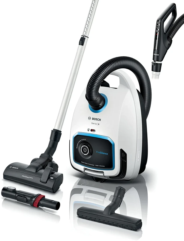 Bosch Home Appliances BGB6SIL1, Vacuum Cleaner, White, 700 W, 4 liters, 66 decibeles