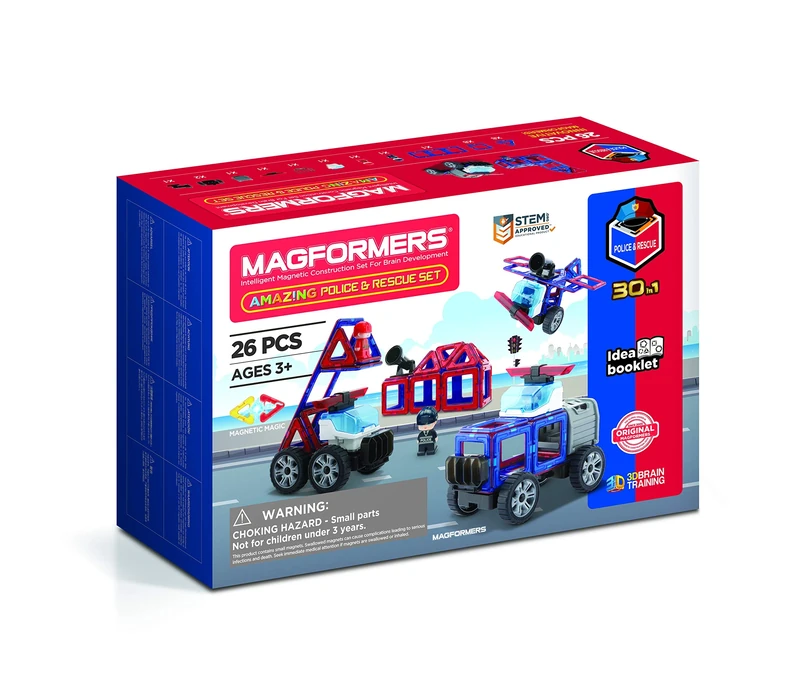 MAGFORMERS GmbH Magformers Amazing Police & Rescue Set 26 Pieces 278-58