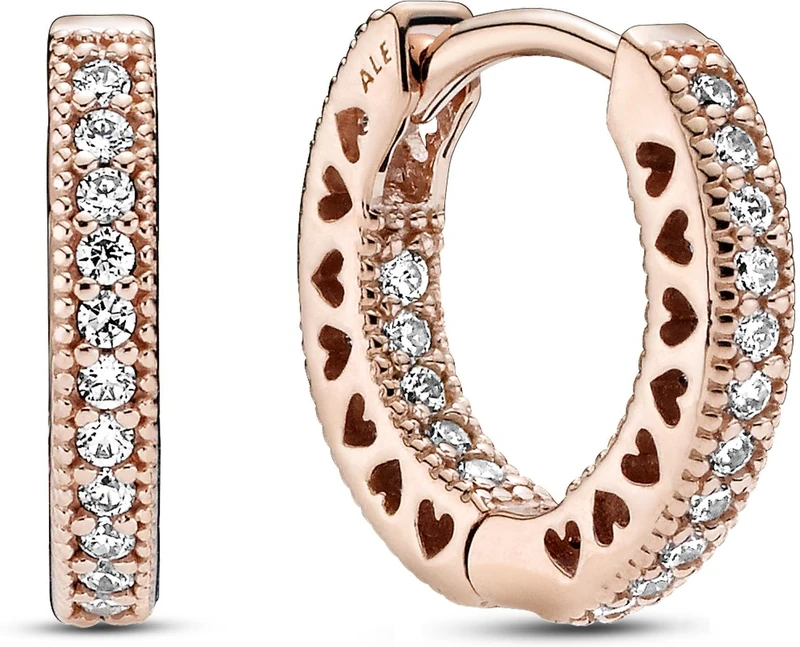 Pandora Pavé-Herz Ohrringe 286317C01 Earrings - Image 1