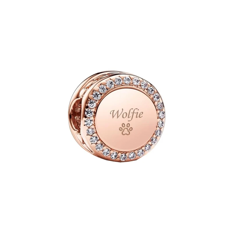 Pandora , womens Sterling Silver No Gemstone Bead Charm, Silver, One size - - Image 1