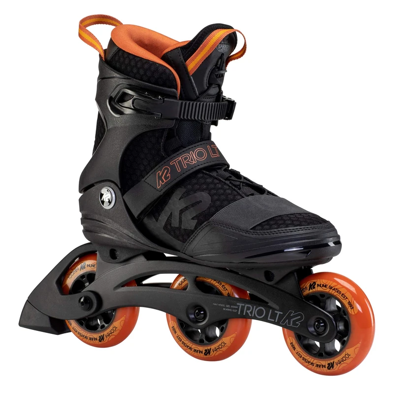 K2 TRIO LT 100 Inline Skate 2022 black/orange, 48