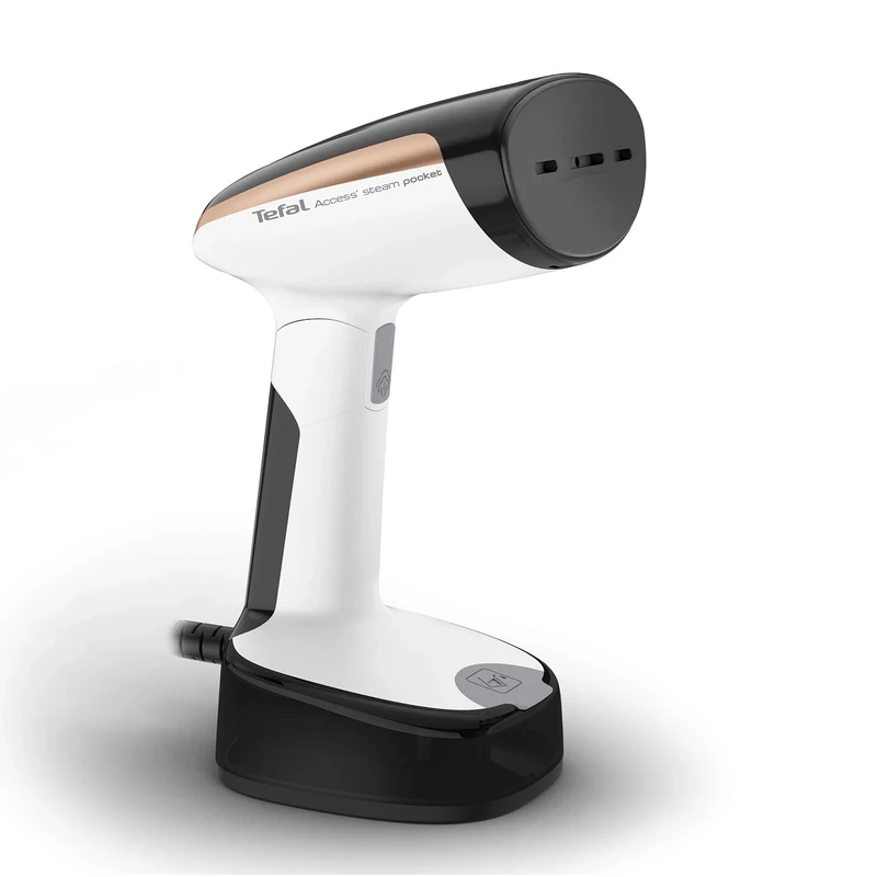 Tefal DT3030 Access Steam Pocket Clothes Steamer, Handheld, Black, White and Rose Gold, 1300 W, 120 m