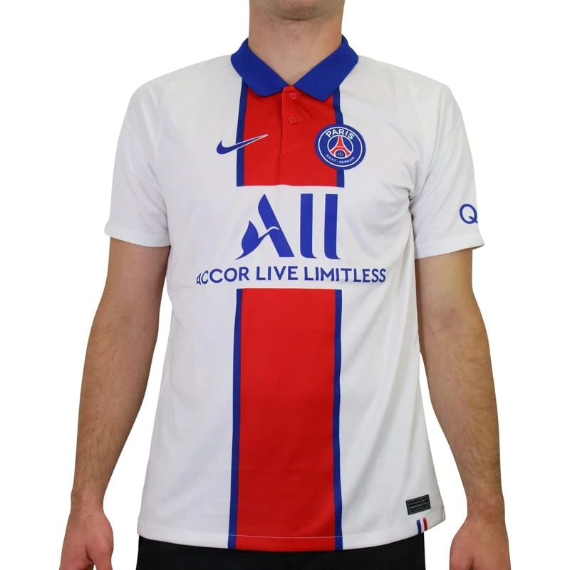 NIKE Men's Paris Saint-germain Brt Stad Men s Away Jersey, White/Old Royal, UK