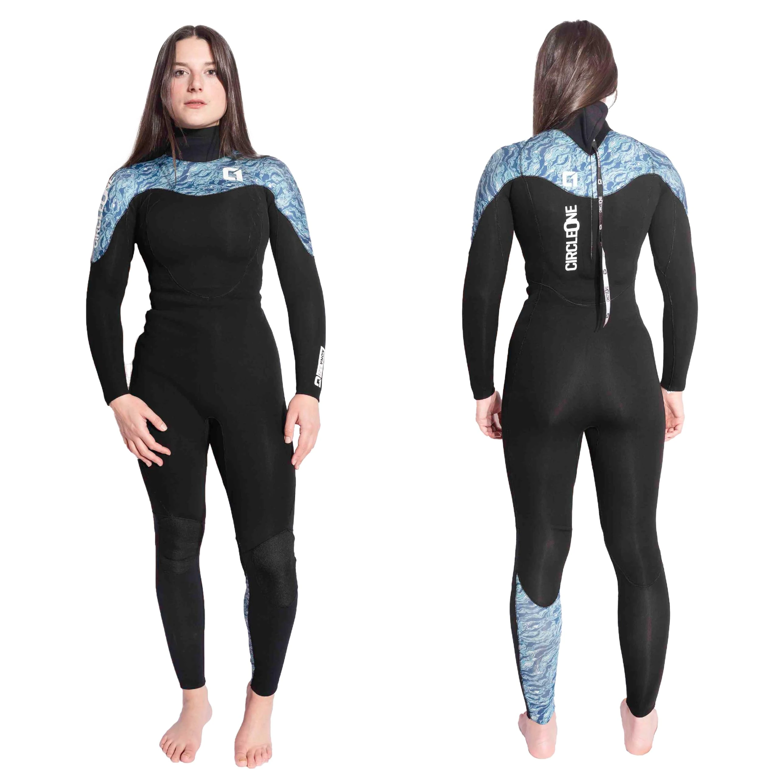 Circle One | KONA Womens Summer Wetsuit | 4 Way Super Stretch Neoprene | Turquoise | UK Size 8