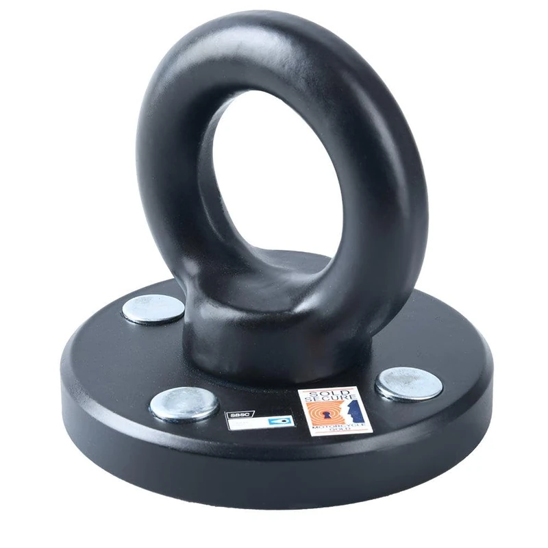 Oxford Rota-Force Ground Anchor (LK400). Sold Secure Gold - Motorcycle , Black