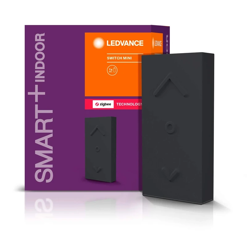 LEDVANCE Smart+ Mini Switch Black, ZigBee Light Switch, Dimmer and Remote Control for LED Lamps, Extension for Your Smart Home (4-Pack) - Image 1