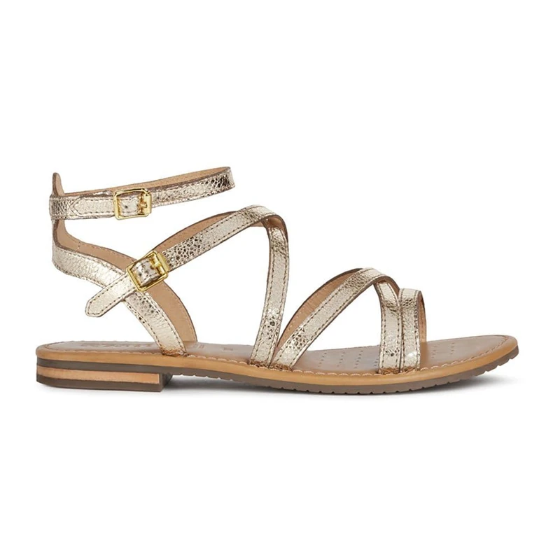 Geox Womens Sozy G Sandals, Gold, 6 UK
