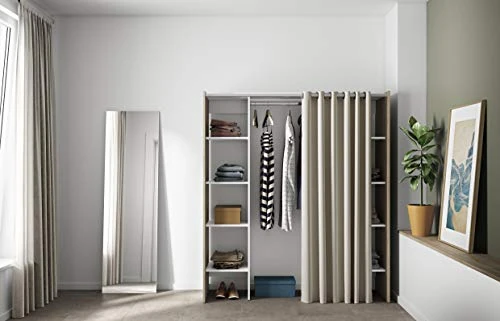 Symbiosis Storage Cabinet, Oak & Ecru, 2 Columns