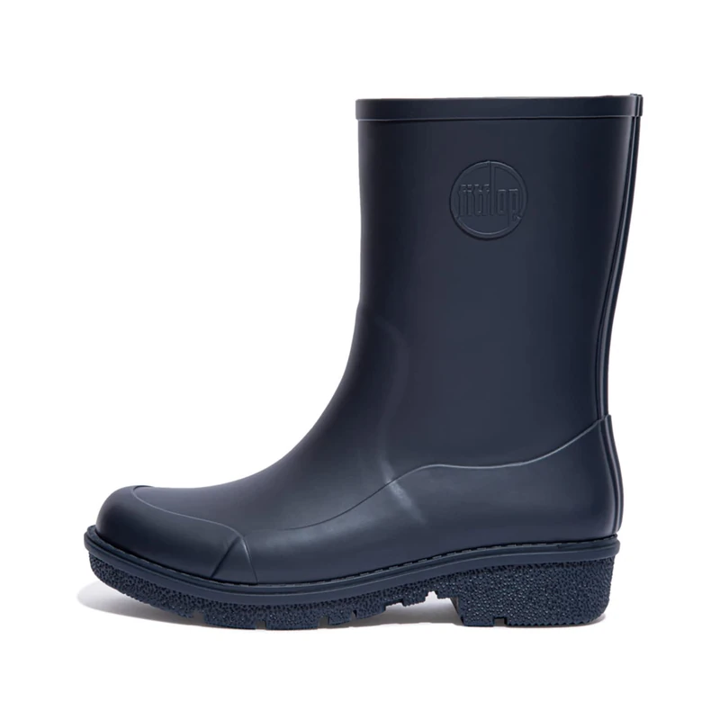 Fitflop Women's Wonderwelly - Short Rain Boot, Midnight Navy, 6 UK