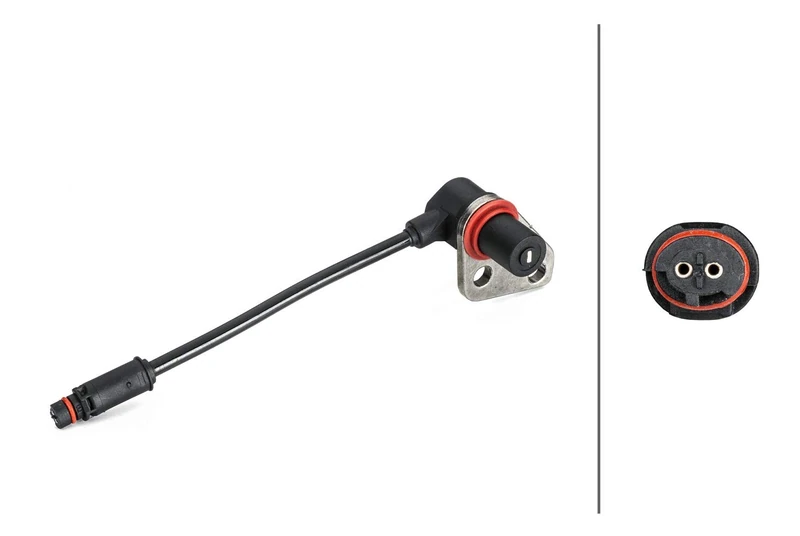 HELLA 6PU 012 806-431 Sensor, wheel speed - 2-pin connector - Rear Axle - Total Length: 885mm