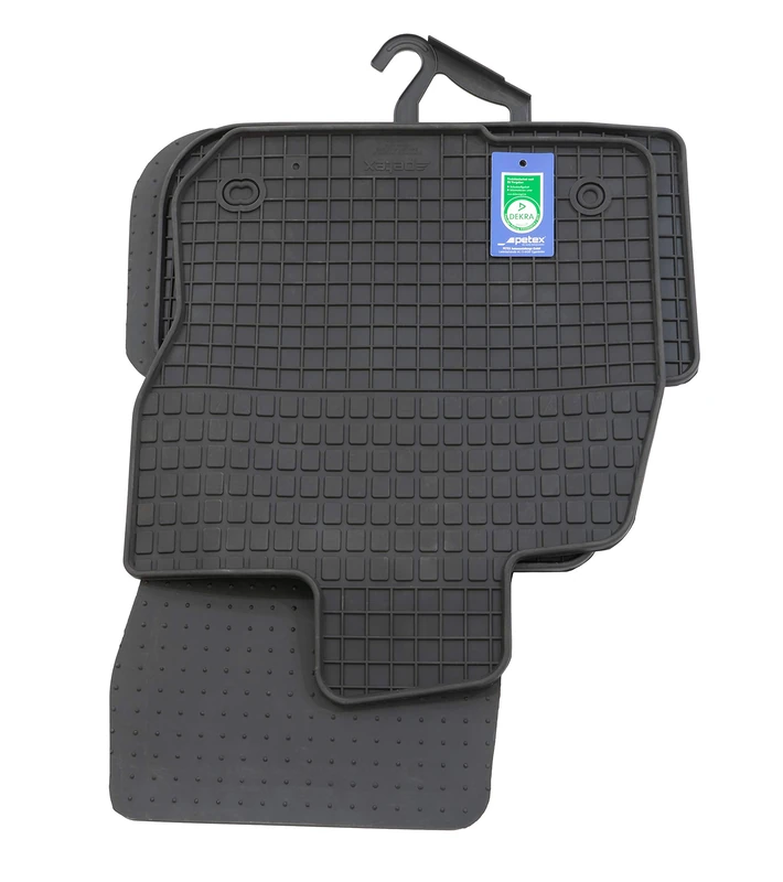 PETEX Z061032 KL0 Rubber Mats Suitable for ST Estate 04/2020 / Leon e-TSI (Mildhybrid) from 6/2020 Onwards 4-Piece Set Black - Image 1