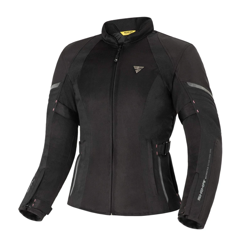 SHIMA JET Women's Mesh Motorcycle Jacket - Black, Size S