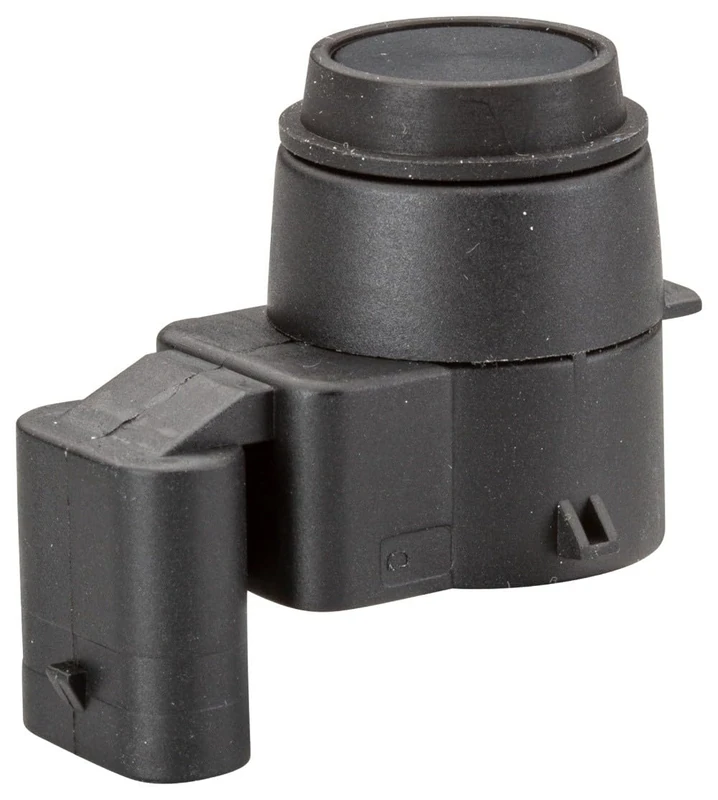 HELLA 6PX 358 141-021 Sensor, parking distance control - angled - 3-pin connector - Plugged - Paintable - with fastening ring
