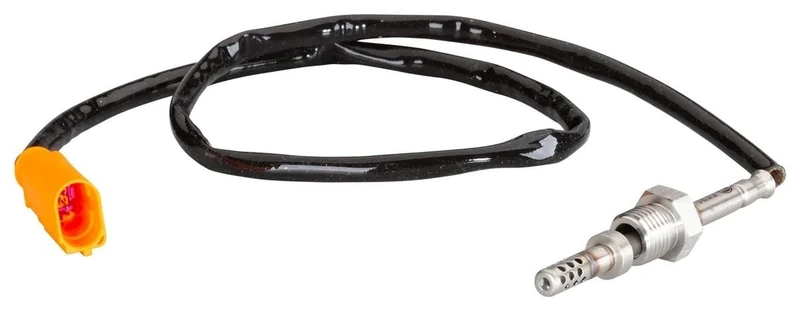 HELLA 6PT 010 376-271 Sensor, exhaust gas temperature - 2-pin connector - Bolted - Cable: 615mm