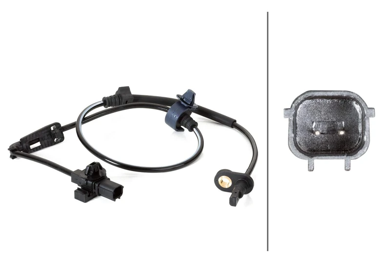 HELLA 6PT 010 376-211 Sensor, exhaust gas temperature - 2-pin connector - Bolted - Cable: 820mm - with heat shield pipe