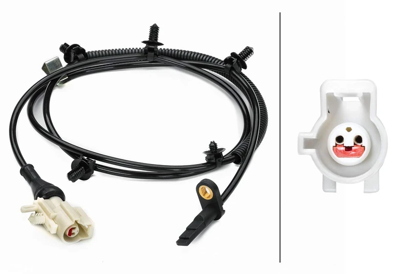 HELLA 6PT 014 494-881 Sensor, exhaust gas temperature - 2-pin connector - Bolted - Cable: 550mm