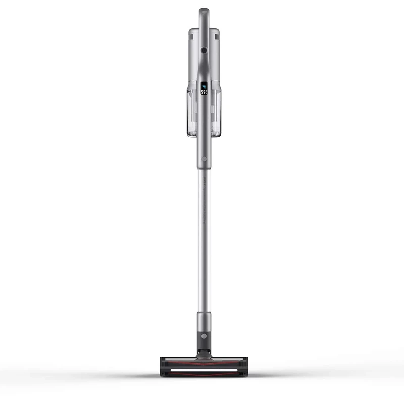 Roidmi RS60 Cordless Vacuum Cleaner Stick, Smart OLED Display, Anti Tangle Brush Head, App, Magnetic-Wet Accessory & Charging Mount, Silver