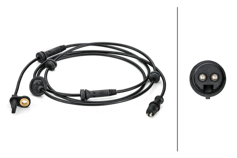 HELLA 6PT 014 495-051 Sensor, exhaust gas temperature - 2-pin connector - Bolted - Cable: 210mm