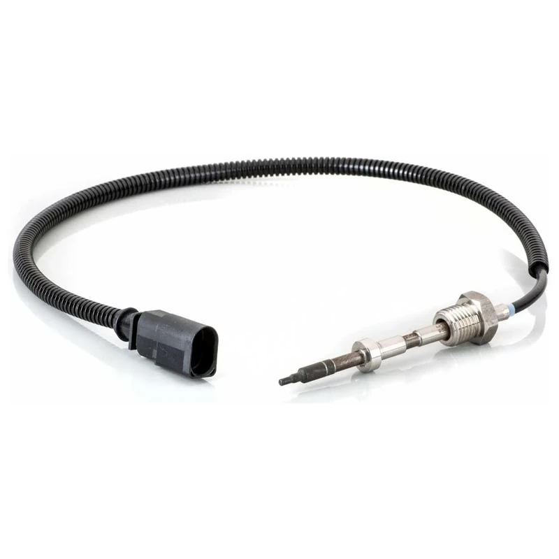 HELLA 6PT 014 494-591 Sensor, exhaust gas temperature - 2-pin connector - Bolted - Cable: 500mm