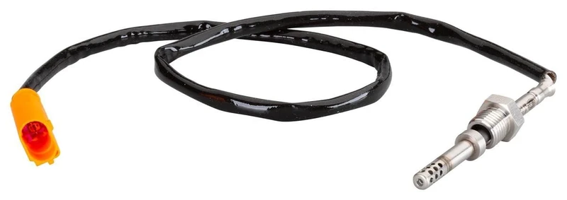 HELLA 6PT 010 376-251 Sensor, exhaust gas temperature - 2-pin connector - Bolted - Cable: 595mm