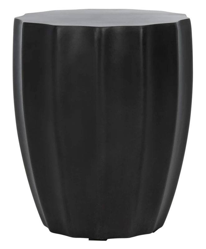 Safavieh Modern Ceramic Outdoor Accent Table, in Black