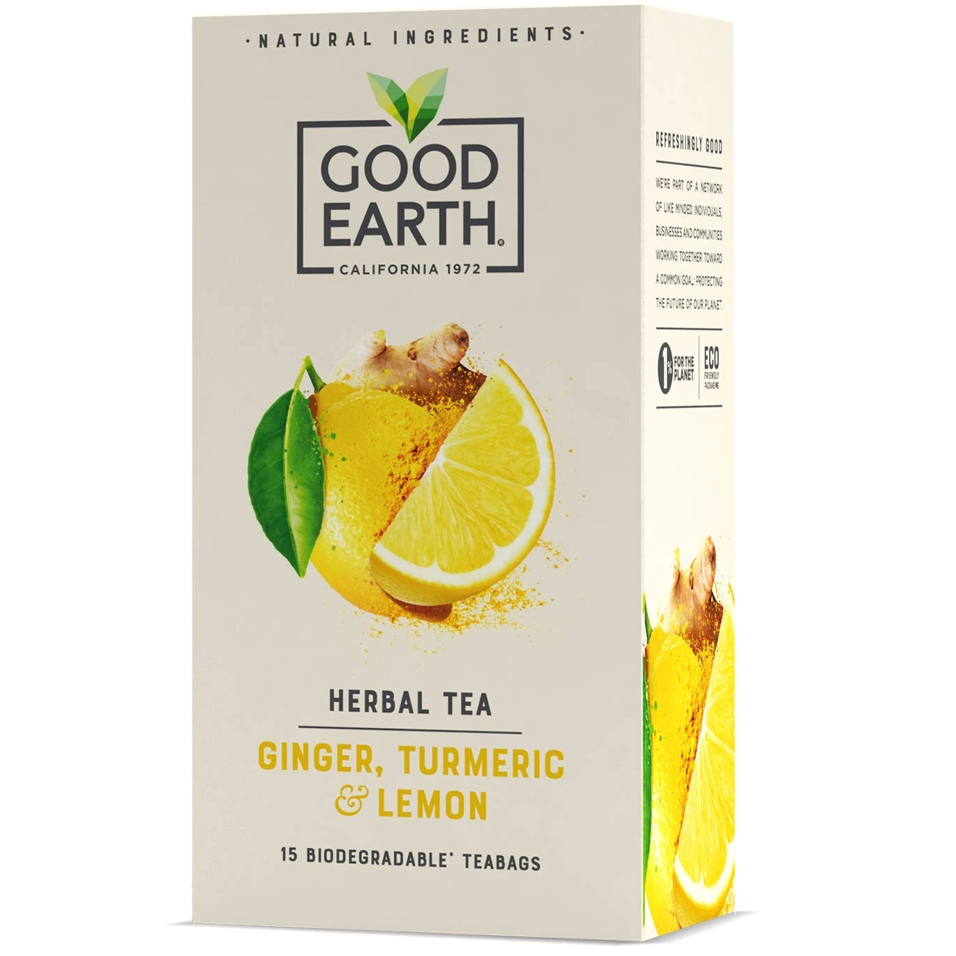 Good Earth Ginger, Turmeric and Lemon Tea, 15 Bags