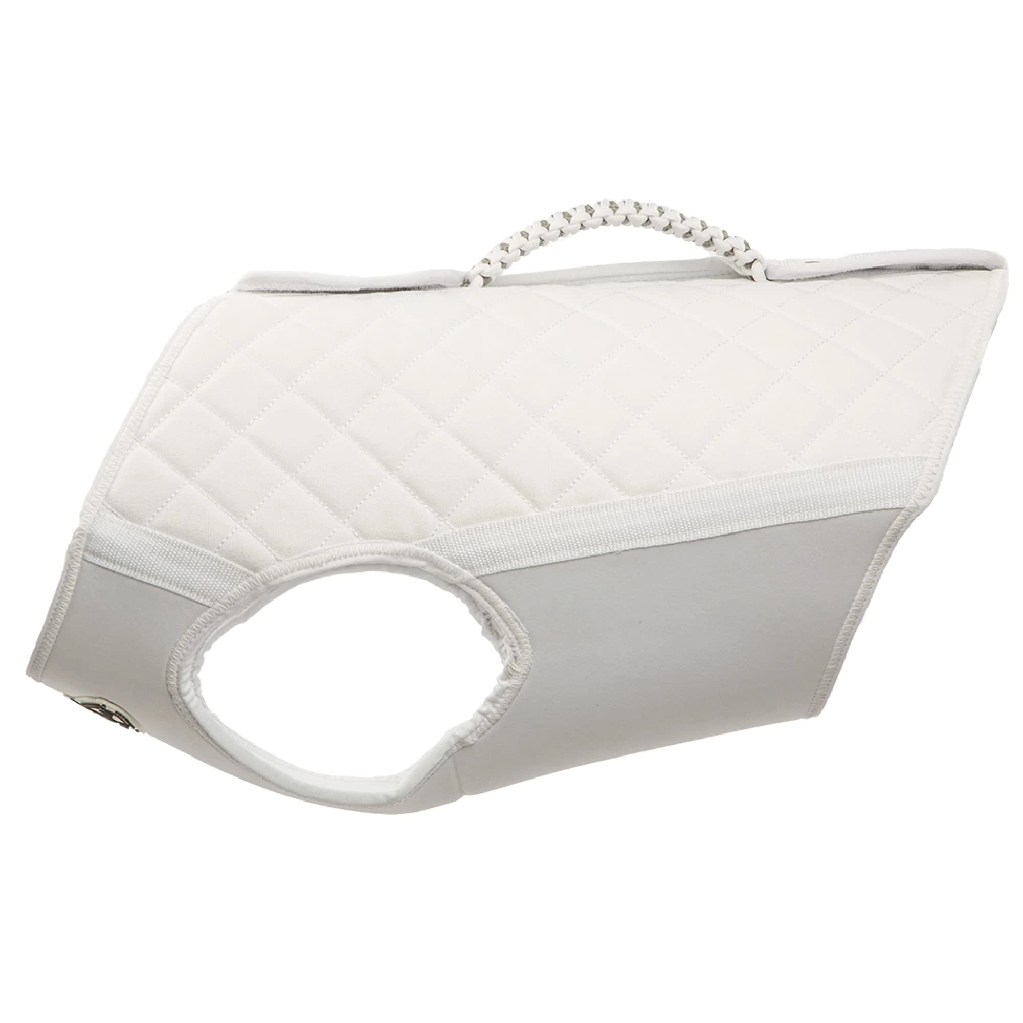 Rig'Em Right Waterfowl Bloodline Elite Dog Vest for Duck Hunting with Ultra Comfortable 3mm Neoprene 3-Layer Construction, Flotation Foam, Heavy-Duty Canvas, and More (White, M)