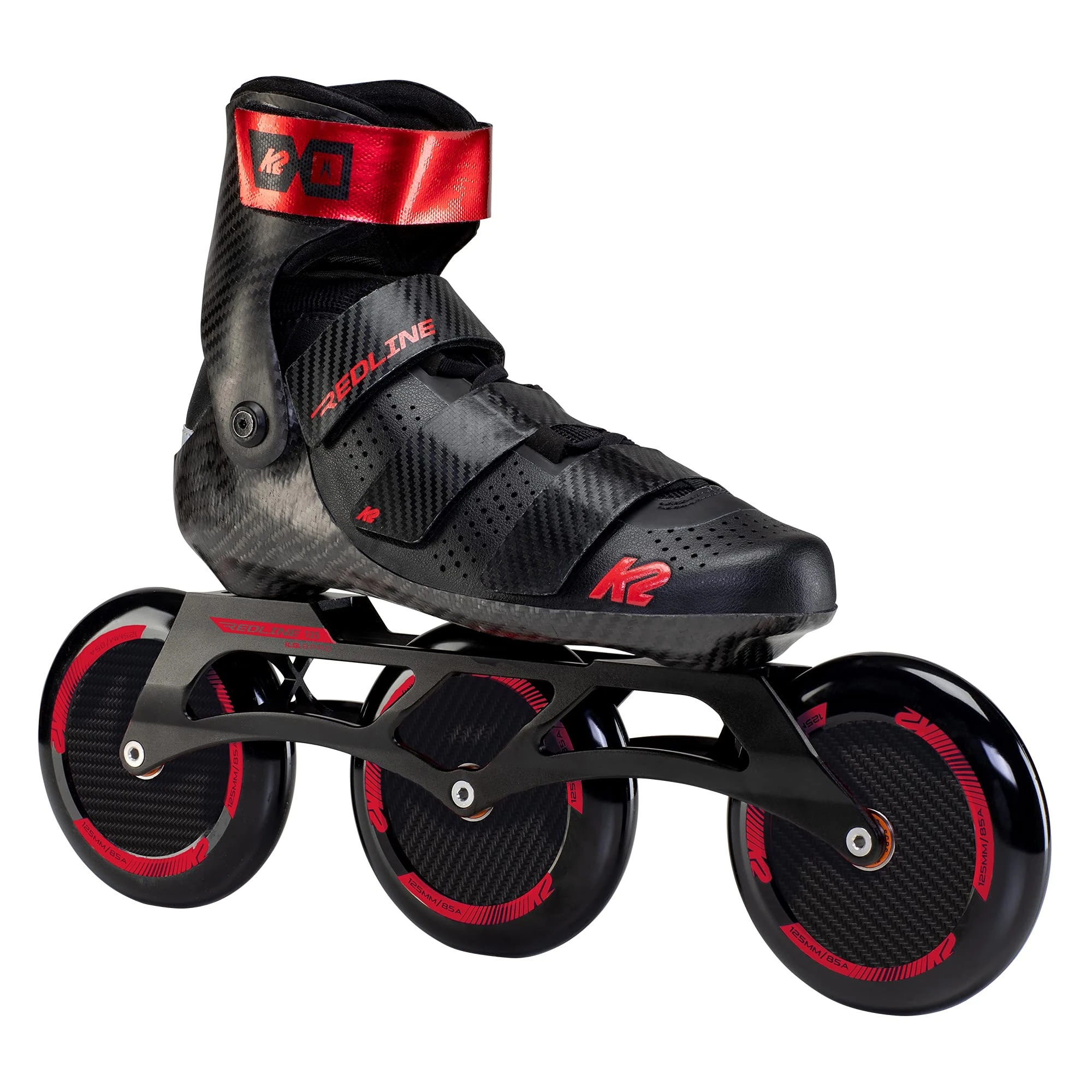 K2 REDLINE 125 Inline Skate 2022 black/red, 41.5