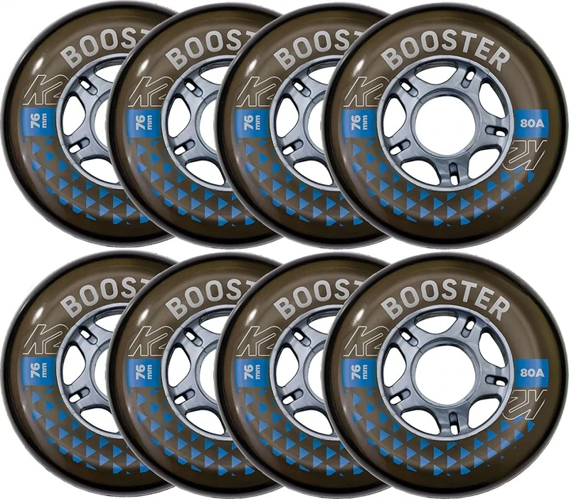 K2 BOOSTER 76mm/80a 8-Pack Wheelset incl. ILQ5 Bearings