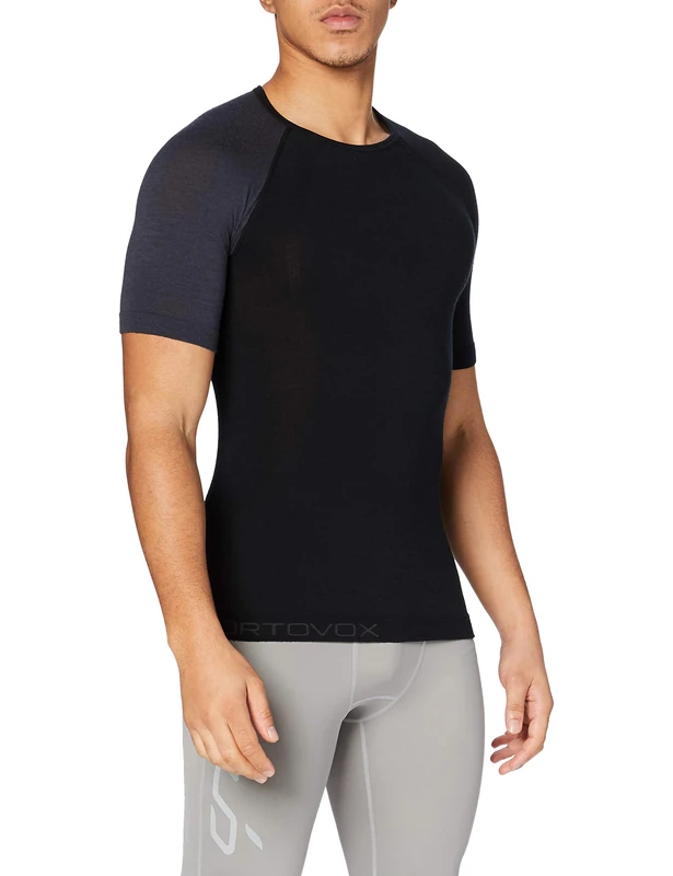 ORTOVOX 85551-90201 120 Comp Light Short Sleeve M T-Shirt Men's Black Raven Size L