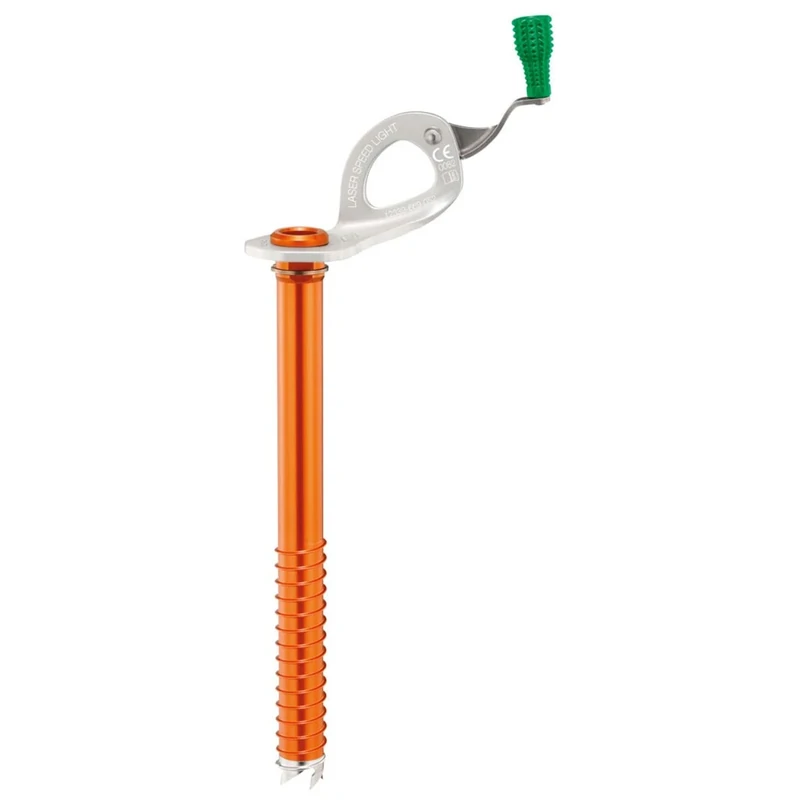 PETZL, Laser Speed Light, Ultralight Ice Screw With Integrated Handle, Blue, 17 Cm, Unisex-Adult